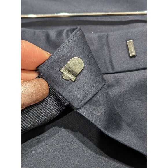 Brooks Brothers Navy Blue Ribbon Tie Waist Midi Wrap Skirt, 8 - Picture 4 of 8